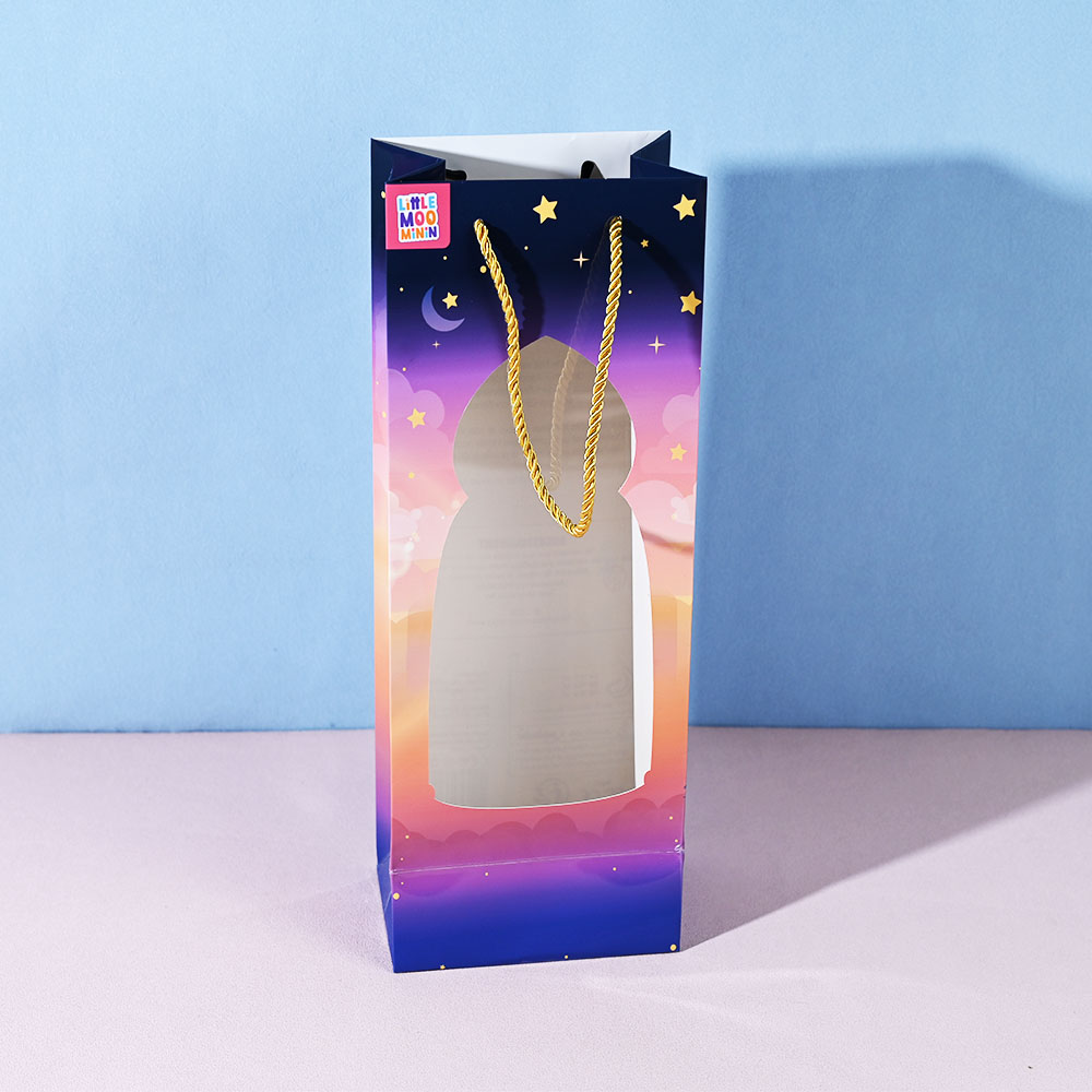 Box Printing Custom Eco Friendly FSC RoHS Recyclable Long Folding Cardboard Paper Shopping Bags with Window and Handle Box Printing Custom Eco Friendly FSC RoHS Recyclable Long Folding Cardboard Paper Shopping Bags with Window and Handle