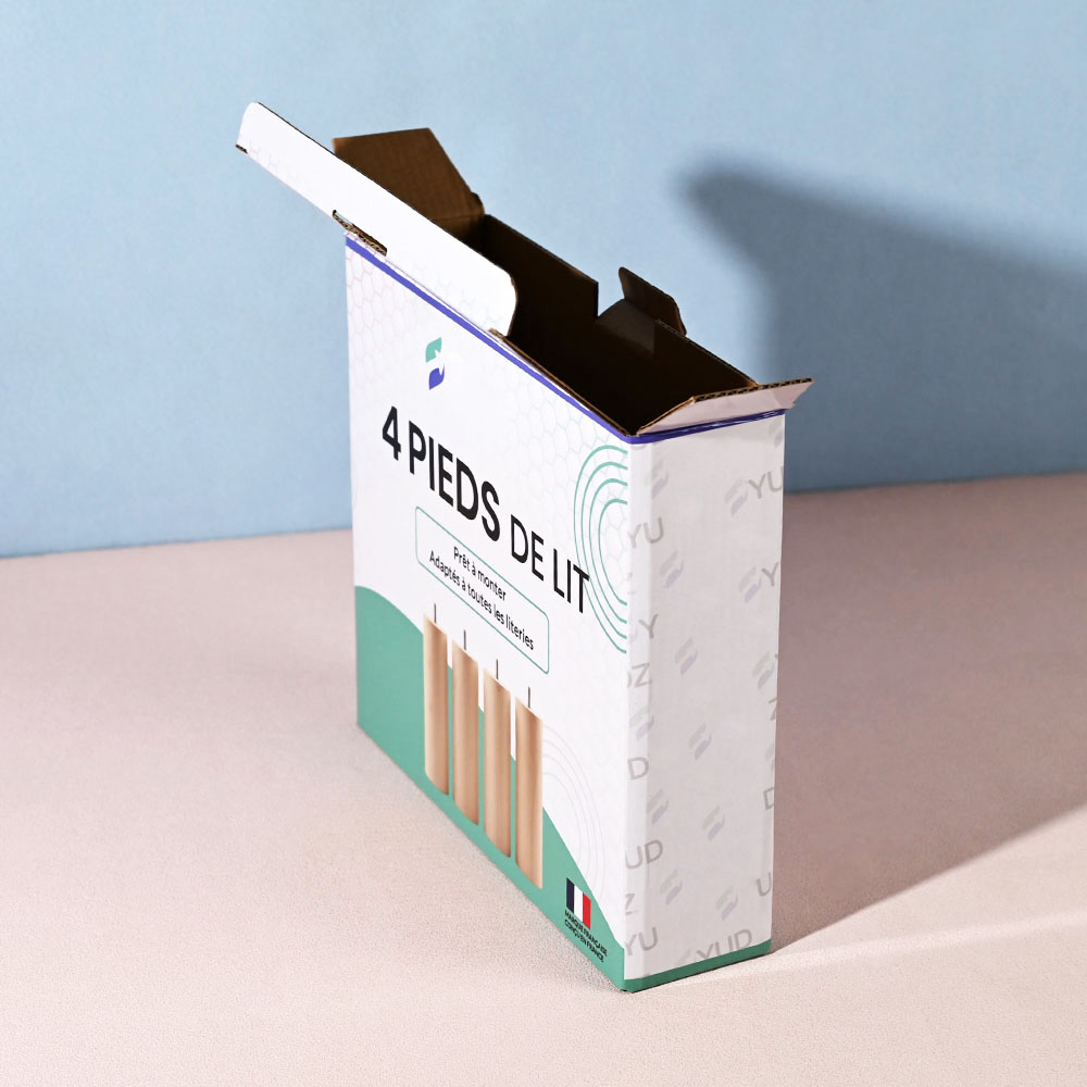 Box Printing Custom FSC RoHS ISO9001 Glossy Lamination CMYK Corrugated Cardboard Kraft Paper 4Pcs Table Feet Boxes Packaging Box Printing Custom FSC RoHS ISO9001 Glossy Lamination CMYK Corrugated Cardboard Kraft Paper 4Pcs Table Feet Boxes Packaging