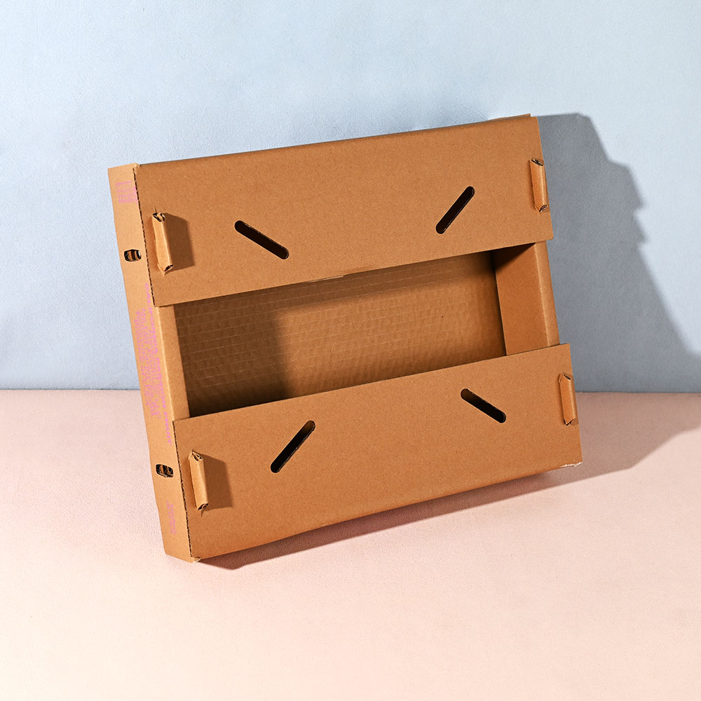 Box Printing Custom ISO22000 RoHS Recycled Corrugated Cardboard FSC Box Purple Banana Fruit and Vegetable Carton Tray Packaging Box Printing Custom ISO22000 RoHS Recycled Corrugated Cardboard FSC Box Purple Banana Fruit and Vegetable Carton Tray Packaging