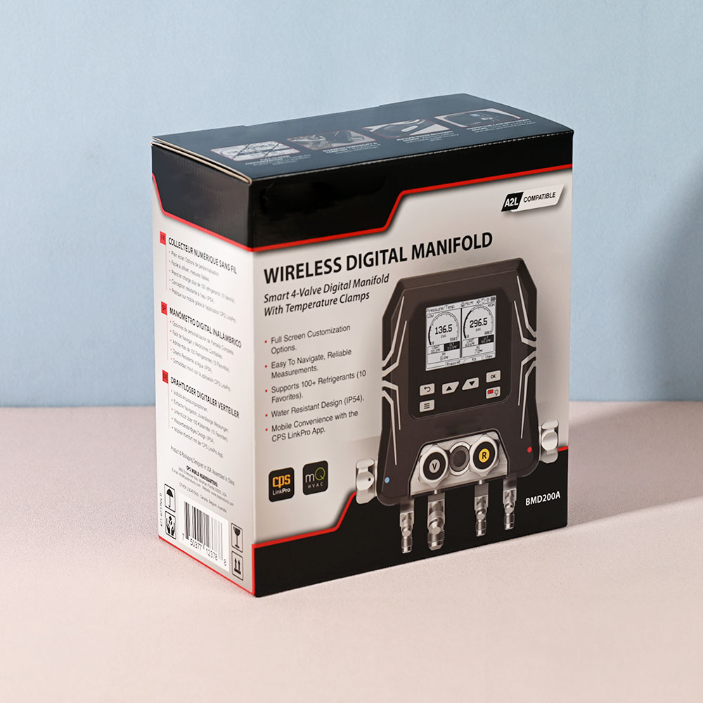 Box Printing Custom FSC RoHS Glossy Lamination Corrugated Cardboard Paper Foldable Wireless Digital Manifold Box Packaging Box Printing Custom FSC RoHS Glossy Lamination Corrugated Cardboard Paper Foldable Wireless Digital Manifold Box Packaging