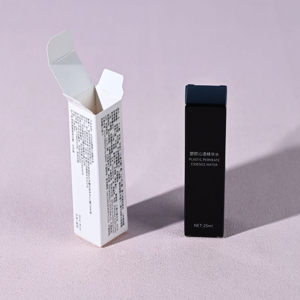 Box Printing Custom FSC RoHS ISO14001 Empty Perfume Folding White Cardboard Paper Oil Essence Liquid Packaging Box