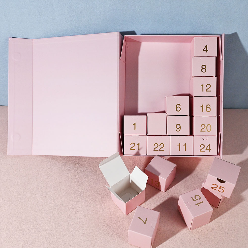 Box Printing Custom CMYK Hot Stamping Foldable Rigid 12 Days 24 Days Christmas Ramadan Eid Advent Calendar Gift Box Packaging Box Printing Custom CMYK Hot Stamping Foldable Rigid 12 Days 24 Days Christmas Ramadan Eid Advent Calendar Gift Box Packaging