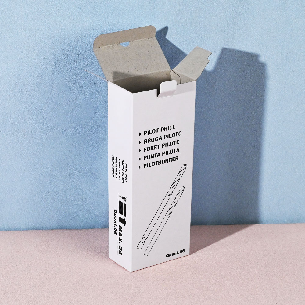 Box Printing Custom FSC RoHS Pilot Drill Bit Accessories Drill Core Fold Grey Board Paper Packaging Box Box Printing Custom FSC RoHS Pilot Drill Bit Accessories Drill Core Fold Grey Board Paper Packaging Box