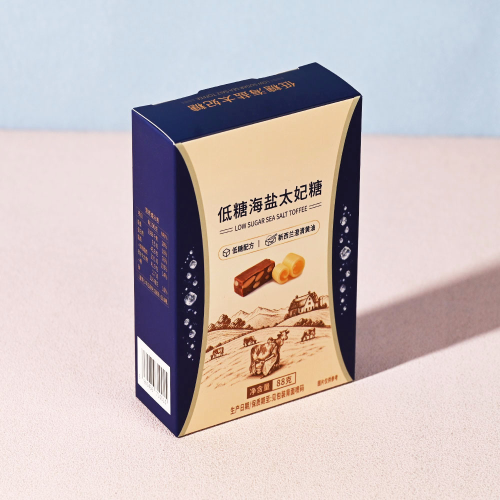 Box Printing Custom ISO22000 FSC RoHS Recycled Materials Embossed Hot Stamping CMYK Cardboard Paper Sea Salt Box Packaging