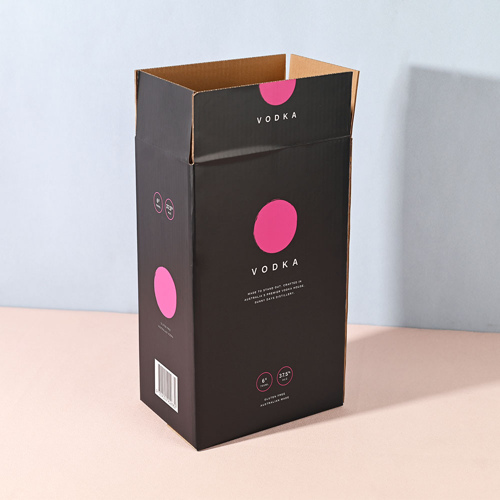 Box Printing Custom Heavy Duty RoHS FSC ISO Lamination Beverage Water Vodka Drink Corrugated Board Carton Box Packaging Box Printing Custom Heavy Duty RoHS FSC ISO Lamination Beverage Water Vodka Drink Corrugated Board Carton Box Packaging