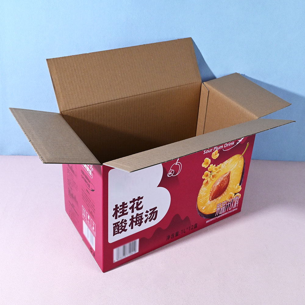 Box Printing Custom RoHS ISO FSC Corrugated Cardboard Paper Beverage Load Capacity 6L Bottle Carton Packaging Box