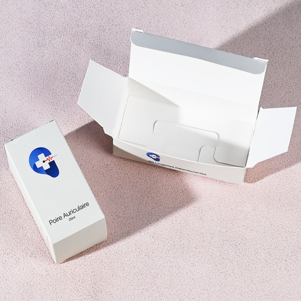 Box Printing Custom RoHS FSC ISO9001 Hearing Aid Ear Canal Cleaning Folding White Cardboard Paper Packaging Tuck Box Box Printing Custom RoHS FSC ISO9001 Hearing Aid Ear Canal Cleaning Folding White Cardboard Paper Packaging Tuck Box