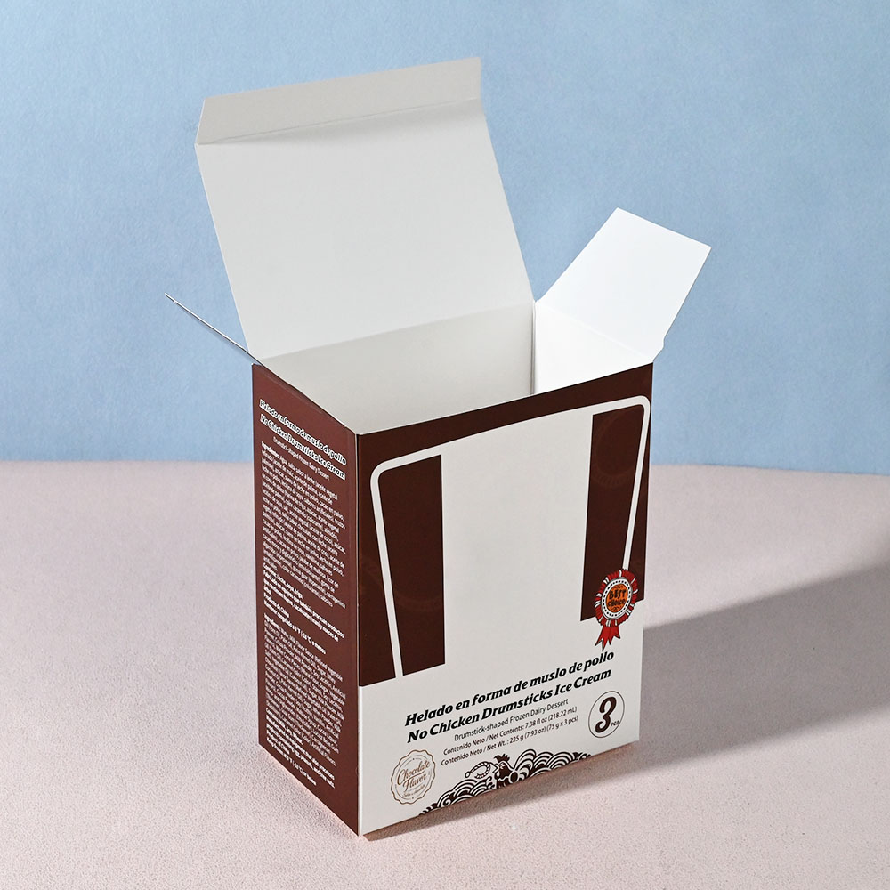 Box Printing Custom ISO22000 FSC RoHS Cardboard Paper Glossy Lamination Frozen Popsicle Ice-lolly Packaging Boxes