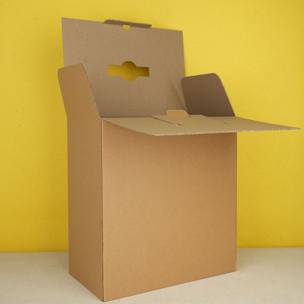 Box Printing Custom FSC RoHS Heavy Duty Folding Double Wall Brown Kraft Corrugated Cardboard Box with Printing Logo