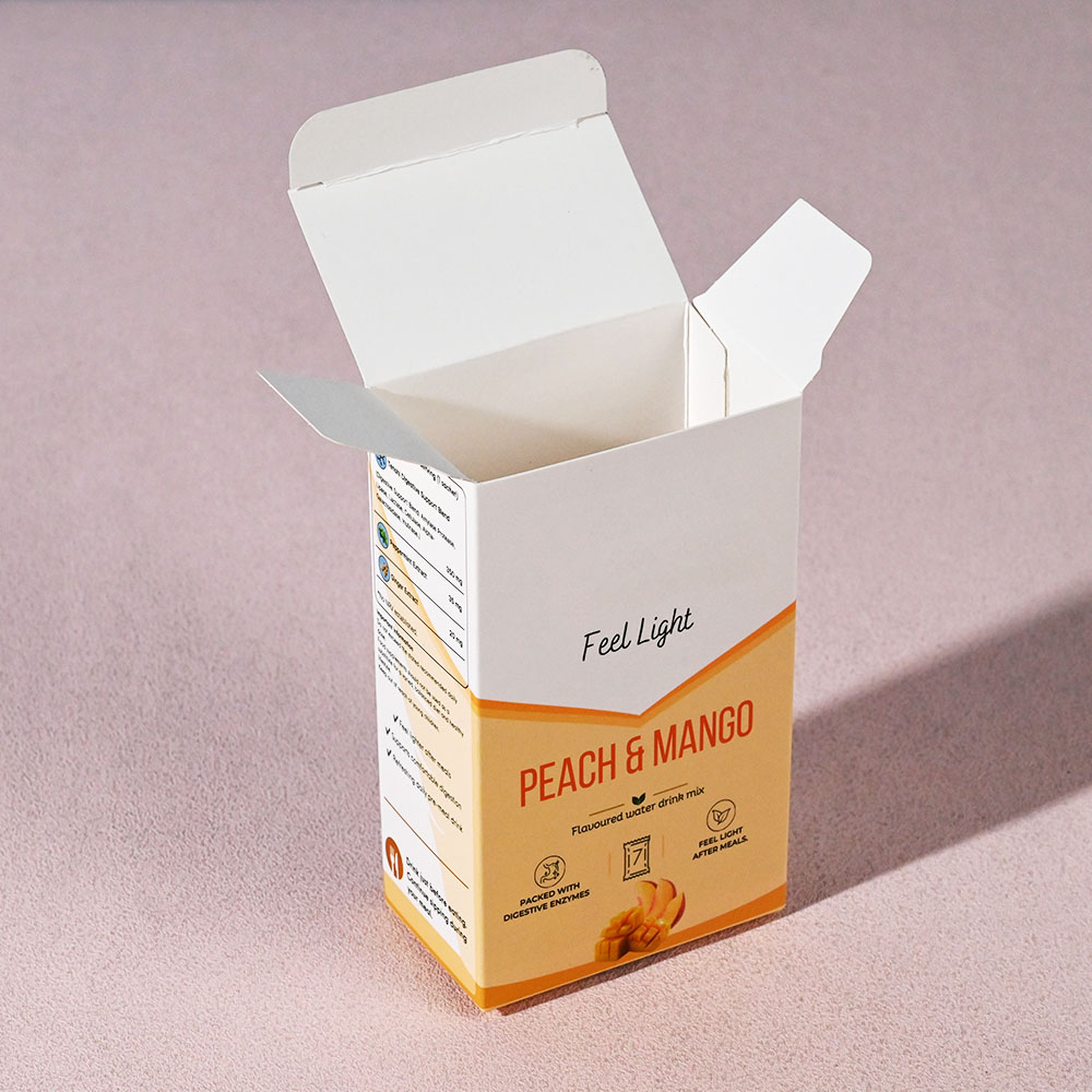 Box Printing Custom Food Grade FSC RoHS ISO CMYK Cardboard Paper Coffee Tea Meal Replacement Powder Fold Box Packaging
