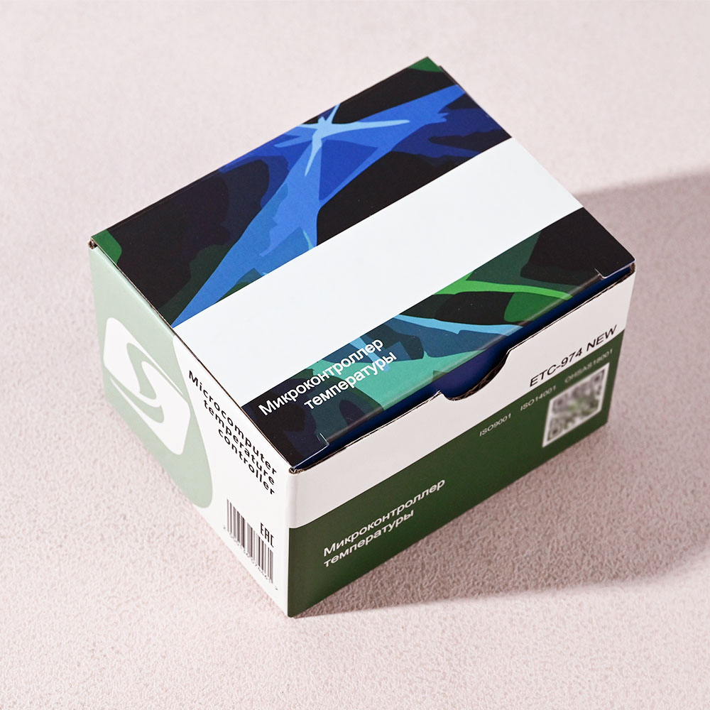 Box Printing Custom FSC RoHS IOS Microcomputer Temperature Controller Part Fold Corrugated Cardboard Boxes Packaging